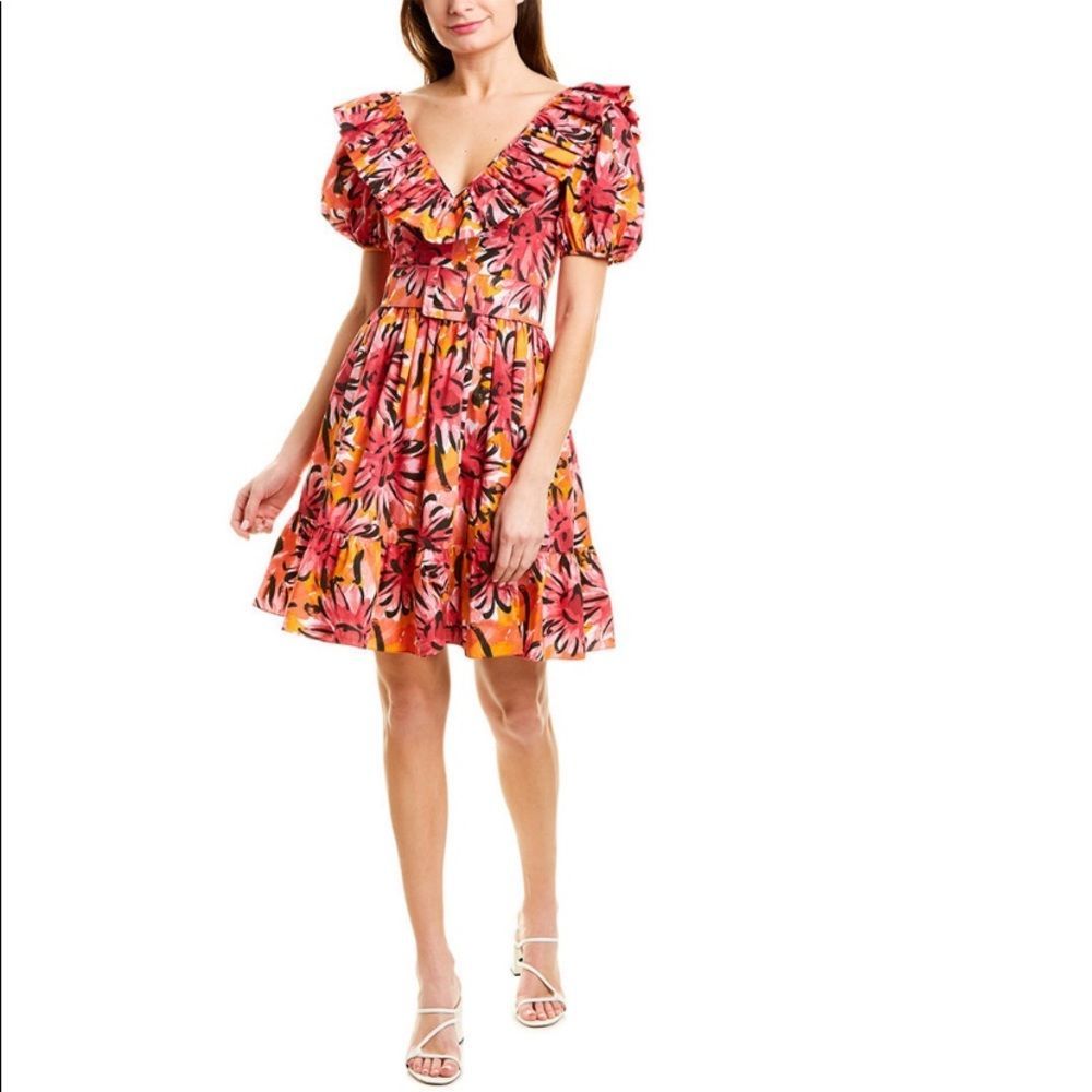 Michael Kors Collection Spring 2019, floral cotton dress, size 10
